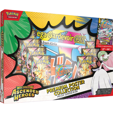 Pokemon Ascended Heroes Poster Collection - Mega Gardevoir ex (Pre-Order)