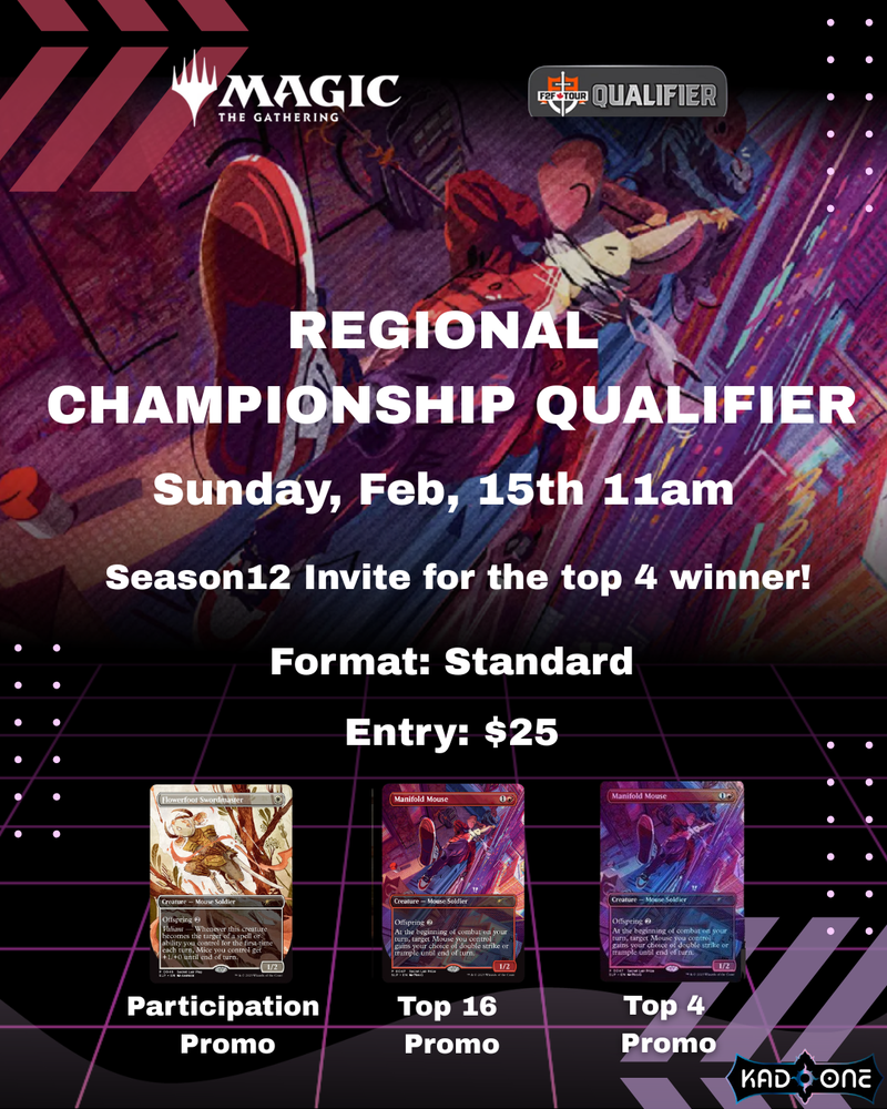 F2F WPN Tour | 2025-26 Round 3 Kadoone Standard 2/15 11 AM