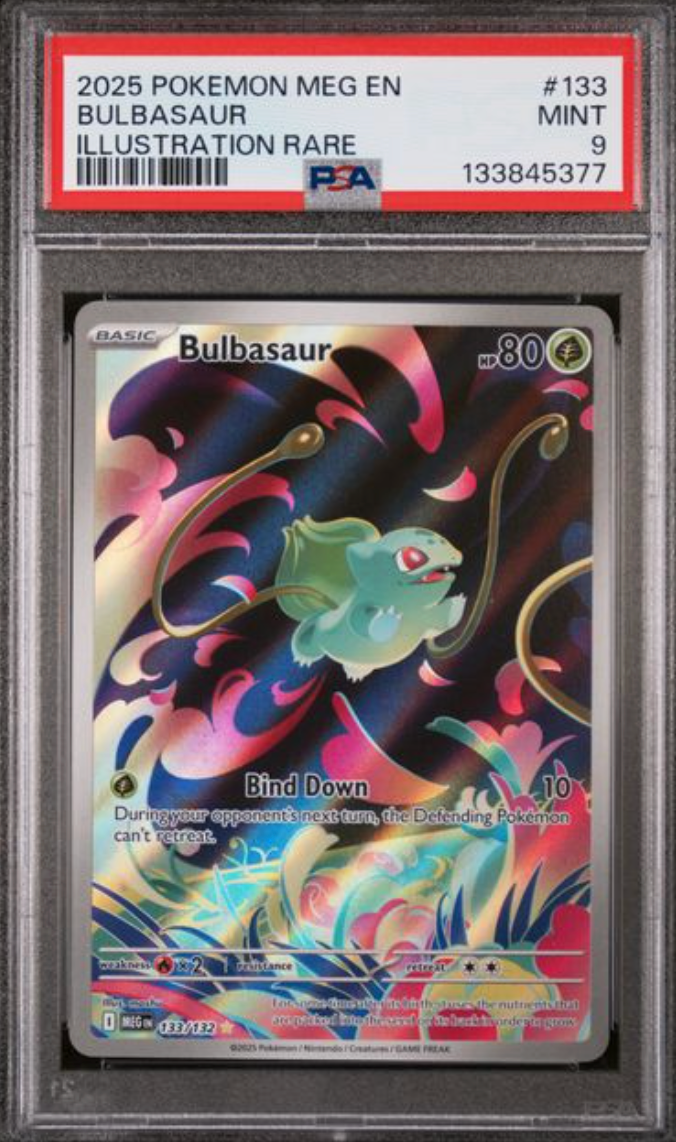 2025 Pokemon Bulbasaur 133/132  PSA9