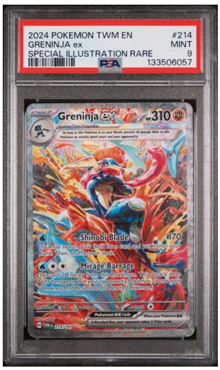 2024 Greninja ex 214/167 PSA9