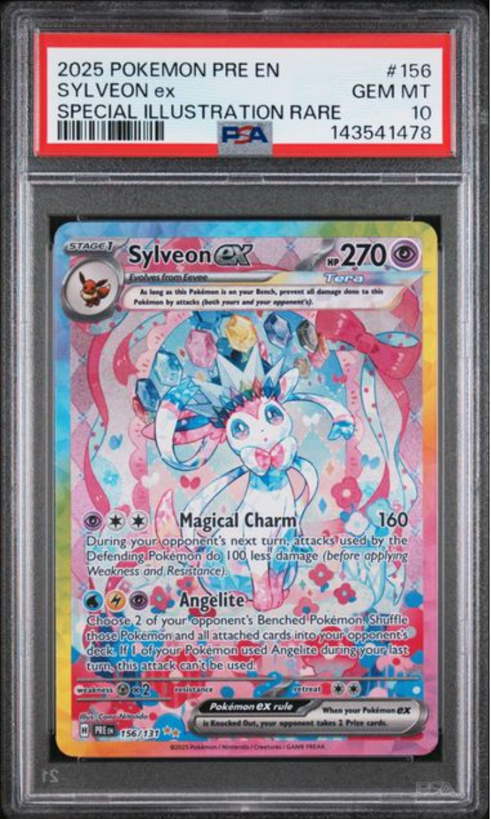 2025 Sylveon ex 156/131 PSA 10