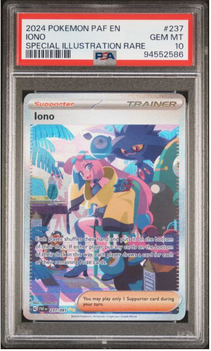 2024 Pokemon Iono 237/091 PSA10