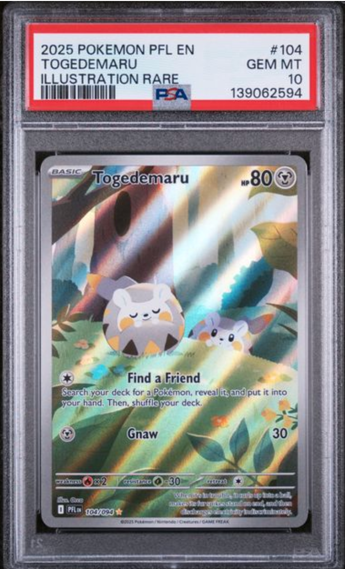 2025 pokemon Togedemaru 104/094 PSA10