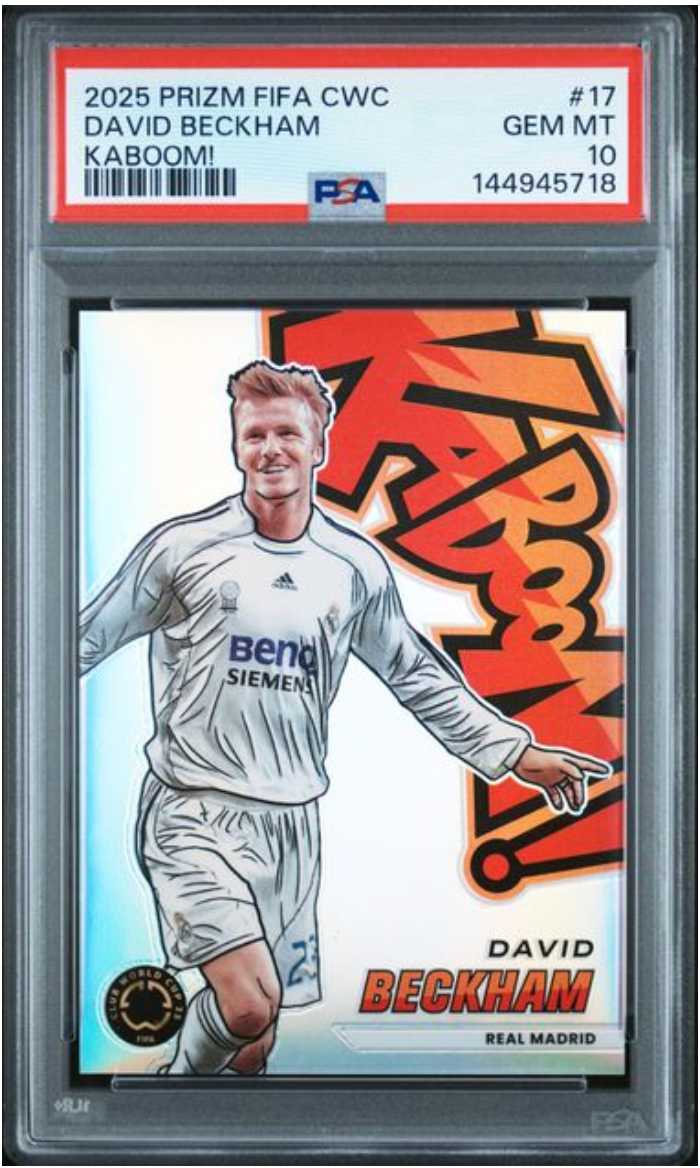 2025 Prism FIFA CWC David Beckham Kaboom! 17 PSA10