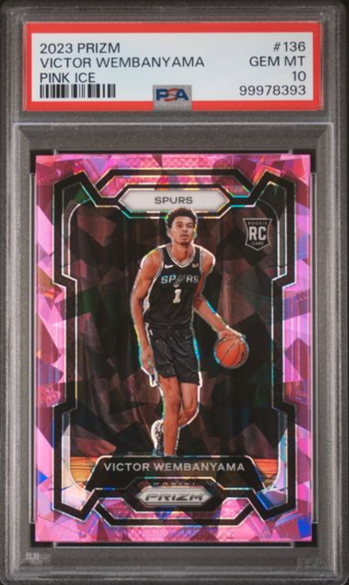2023 Prizm Victor Wembanyama Pink Ice 136 PSA10