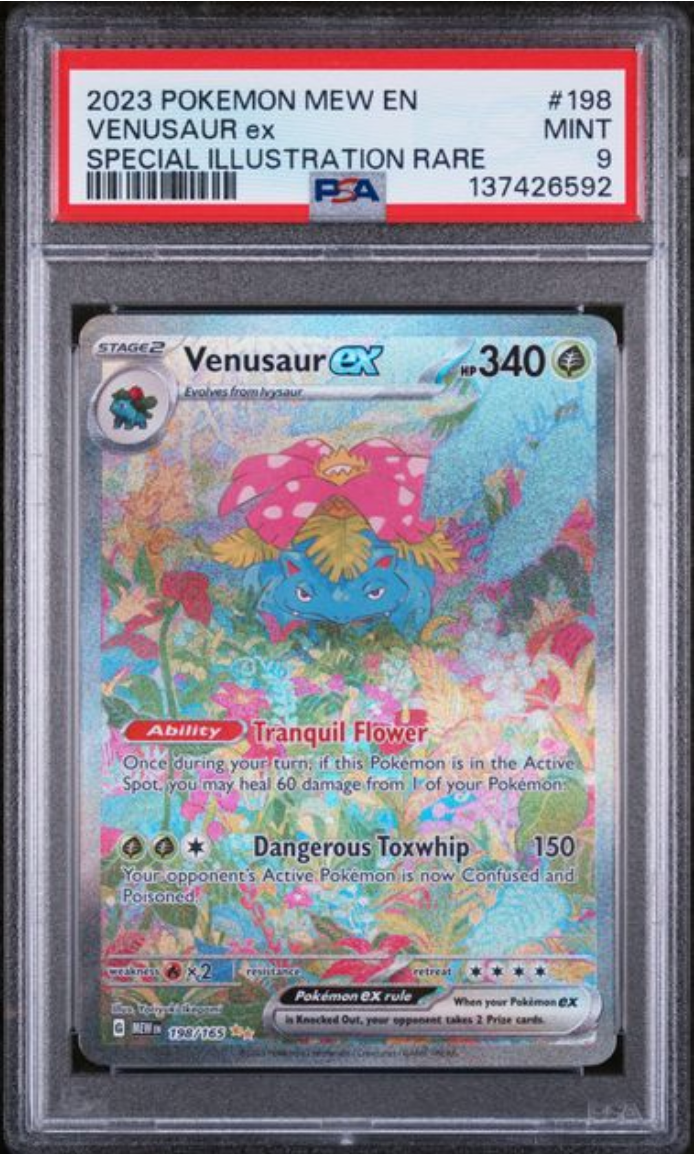 2023 English Pokemon Venusaur ex 198/165 PSA9