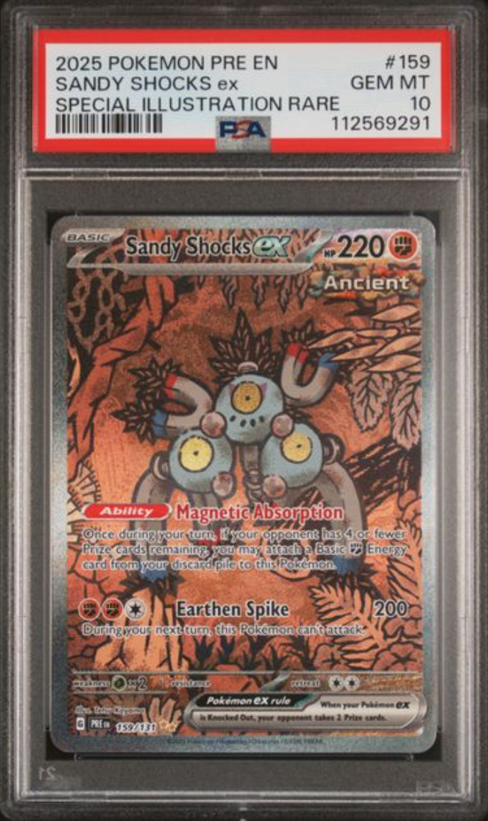 2025 English Pokemon Sandy Shocks ex 159/131 PSA 10