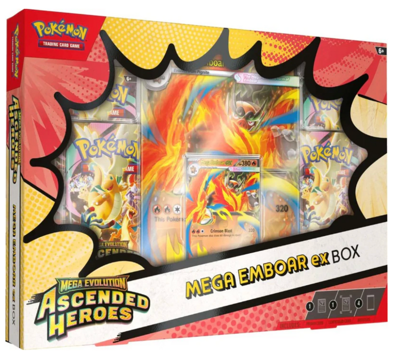 Pokémon TCG: Mega Evolution - Ascended Heroes Mega Emboar ex Box