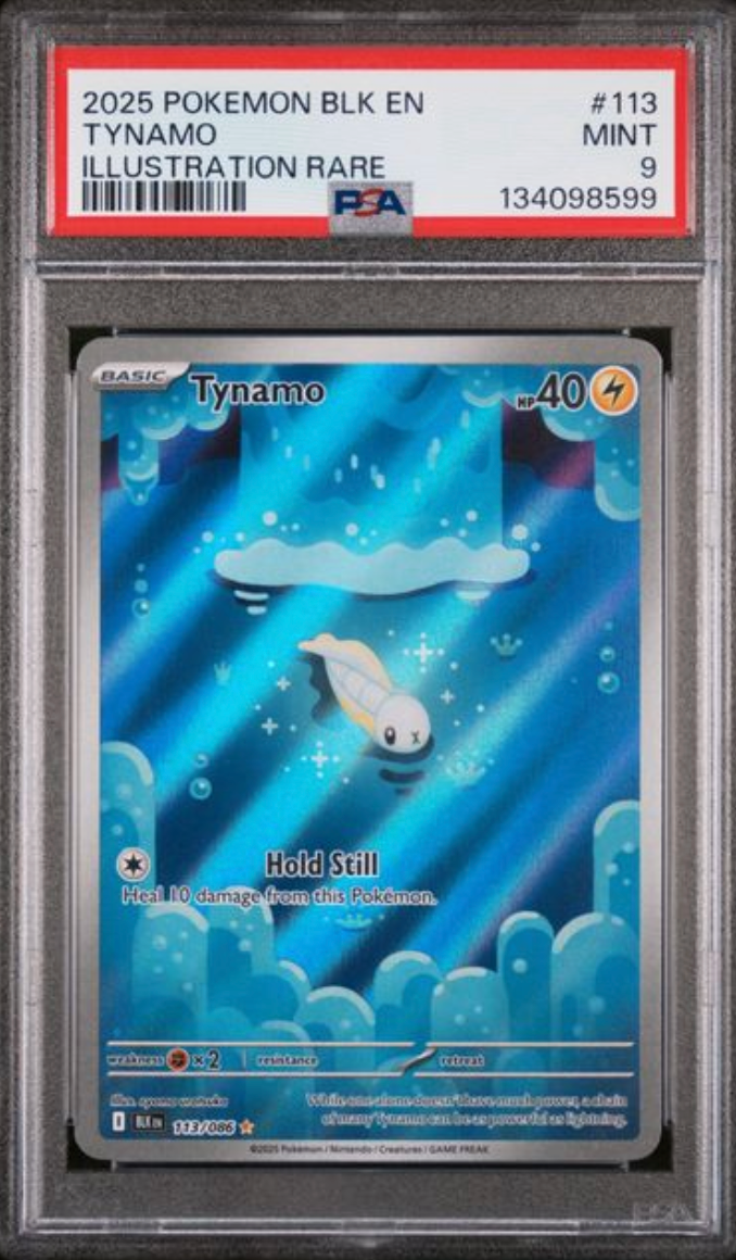 2025 English Pokemon Tynamo 113/086 PSA 9