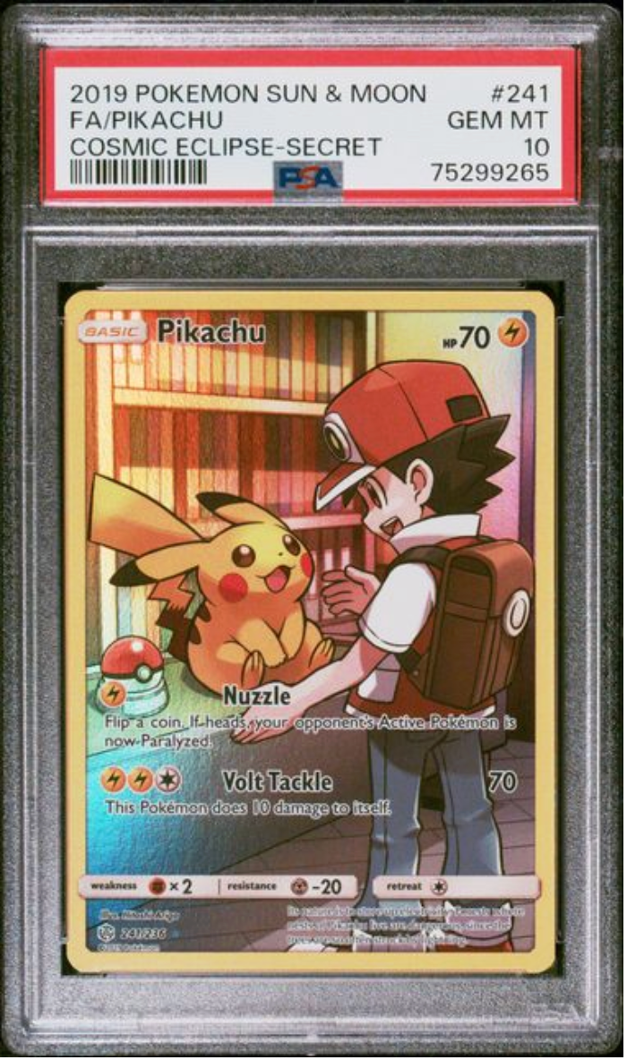 2019 English Pokemon Pikachu 241/236 PSA 10