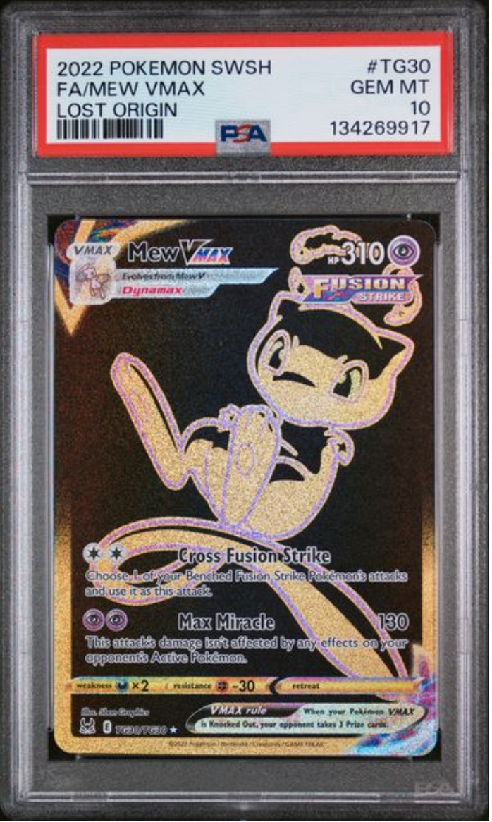 2022 English Pokemon Mew Vmax TG30/TG30 PSA 10