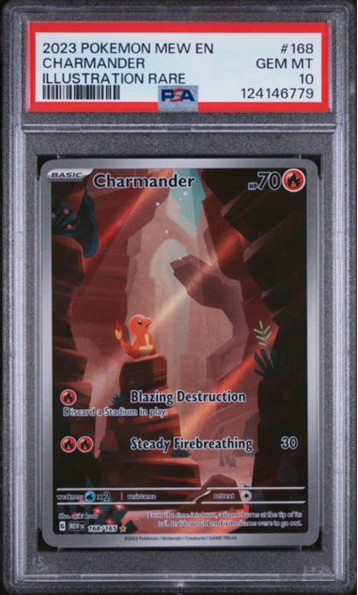 2023 English Pokemon Charmander 168/165 PSA 10