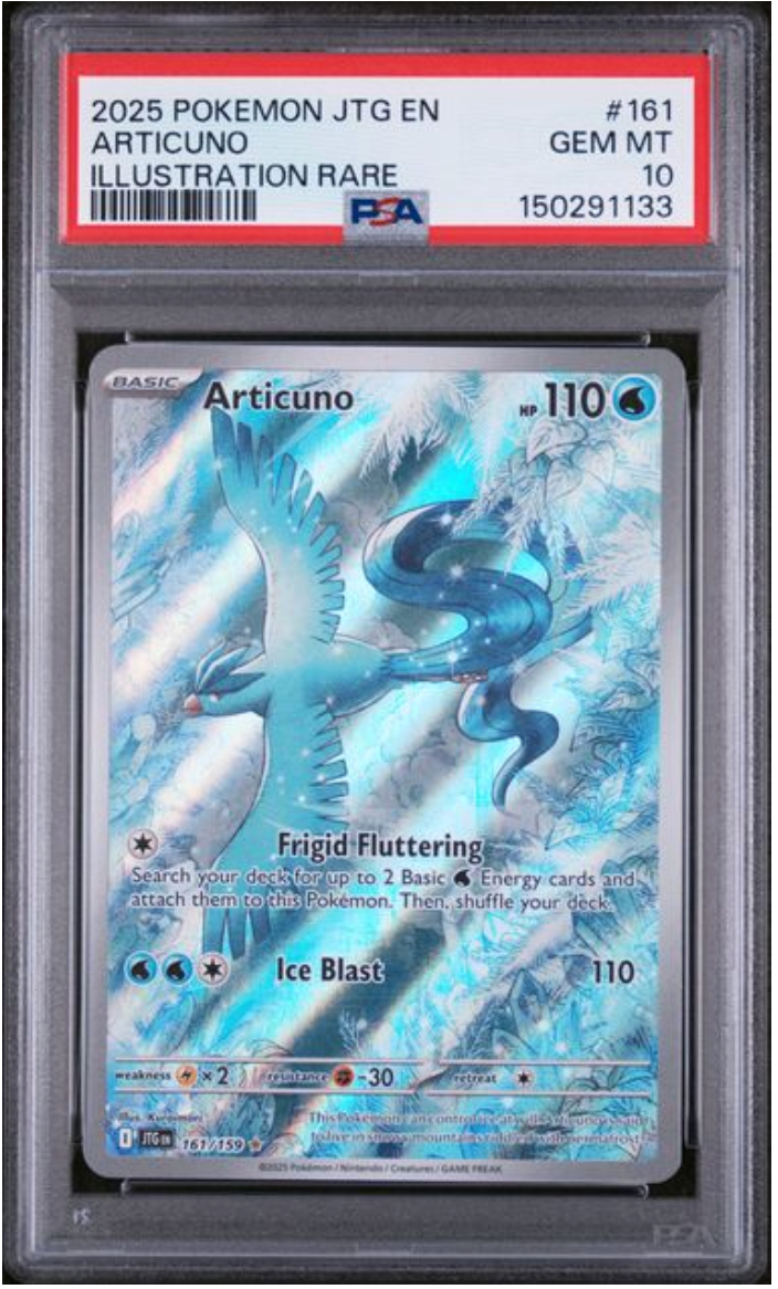 2025 English Pokemon Articuno 161/159 PSA 10