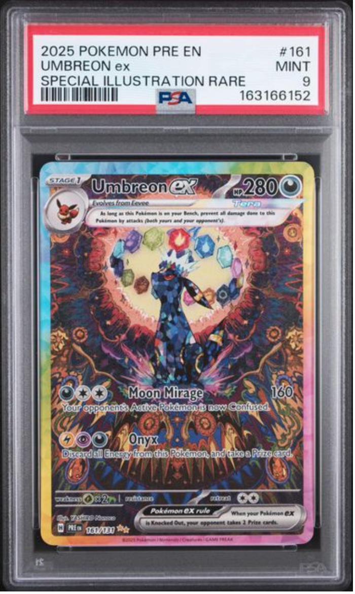 2025 English Pokemon Umbreon ex 161/131 PSA 9