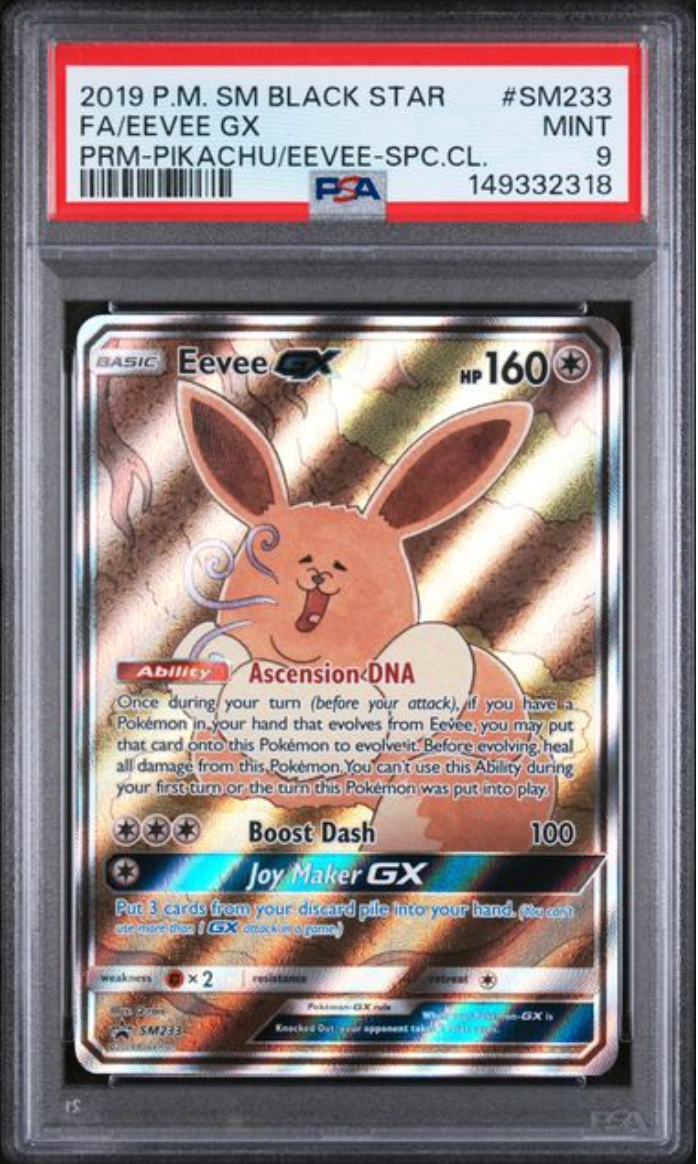 2019 English Pokemon Eevee SM233 PSA 9