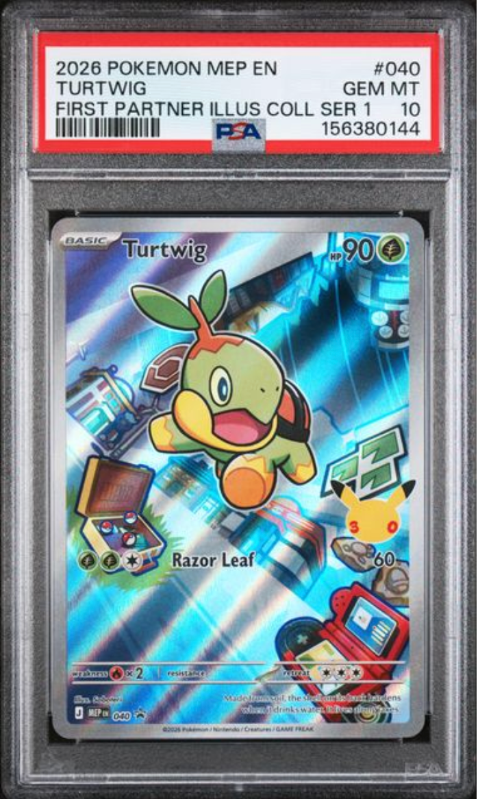 2026 English Pokemon Turtwig 040 PSA 10