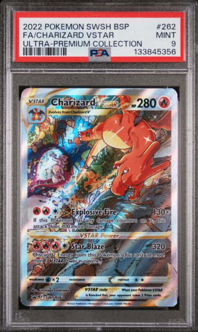 2022 Pokemon Charizard Vstar SWSH262 PSA 9