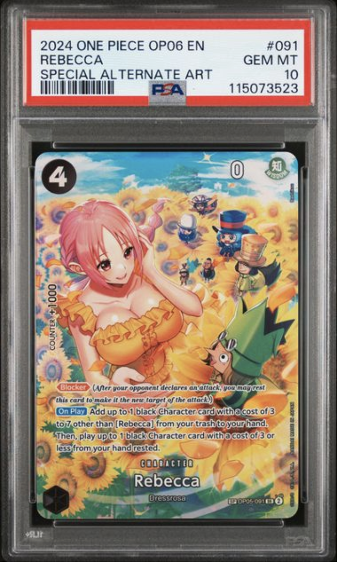 2024 English One Piece Rebecca OP05 091 PSA 10