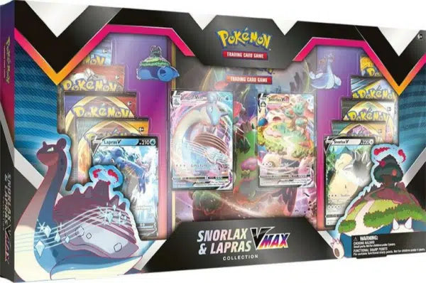 Pokemon TCG Snorlax And Lapras VMAX Collection Game Stop Exclusive Box
