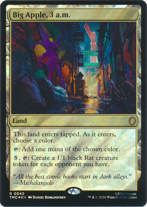 Big Apple, 3 a.m. (Surge Foil) (TMC-042) - Commander: Teenage Mutant Ninja Turtles Foil