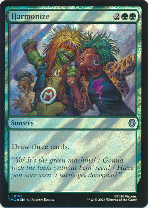 Harmonize (Surge Foil) (TMC-051) - Commander: Teenage Mutant Ninja Turtles Foil