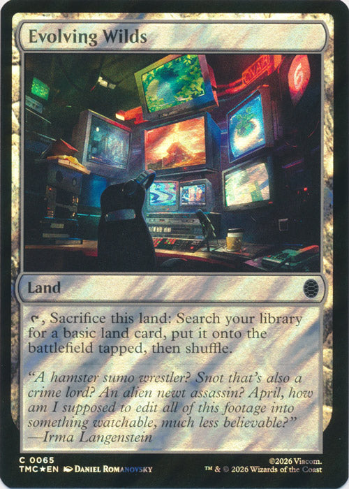 Evolving Wilds (Surge Foil) (TMC-065) - Commander: Teenage Mutant Ninja Turtles Foil