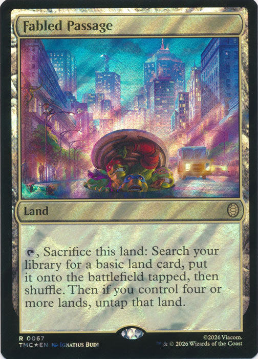 Fabled Passage (Surge Foil) (TMC-067) - Commander: Teenage Mutant Ninja Turtles Foil
