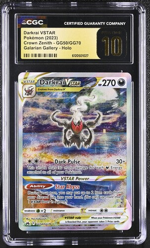 2023 English Pokemon Darkrai Vstar GG50/GG70 CGC Pristine 10