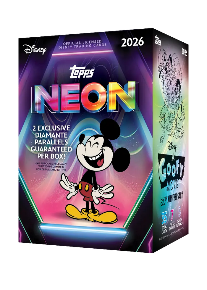 2026 TOPPS DISNEY NEON VALUE BOX