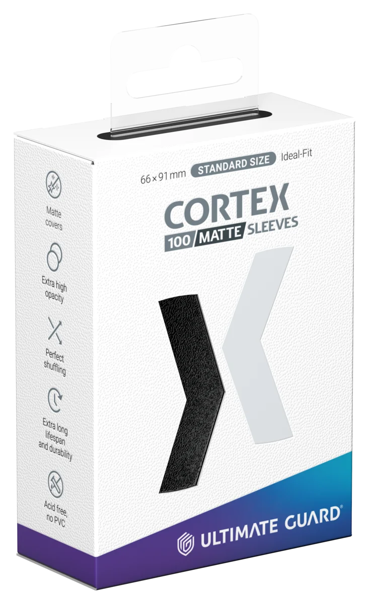 Ultimate Guard Cortex Sleeves Matte Standard Size (100)  Black