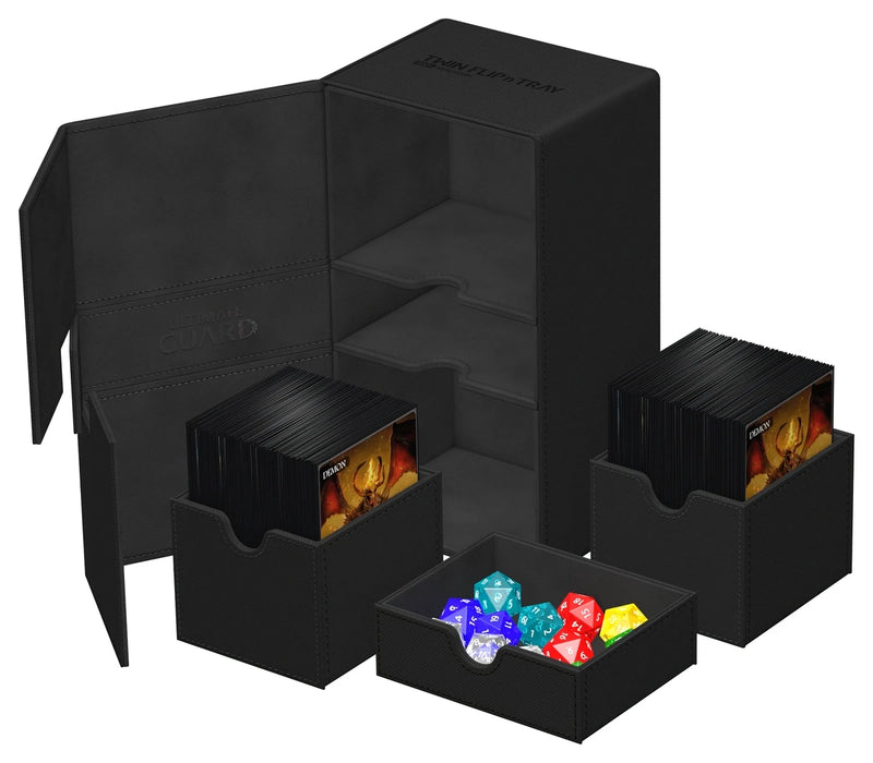 Ultimate Guard Twin Flip'n'Tray 200+ Xenoskin Black