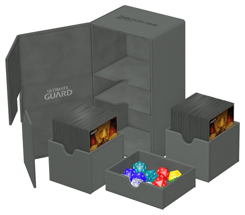 Ultimate Guard Twin Flip'n'Tray 200+ Xenoskin Grey