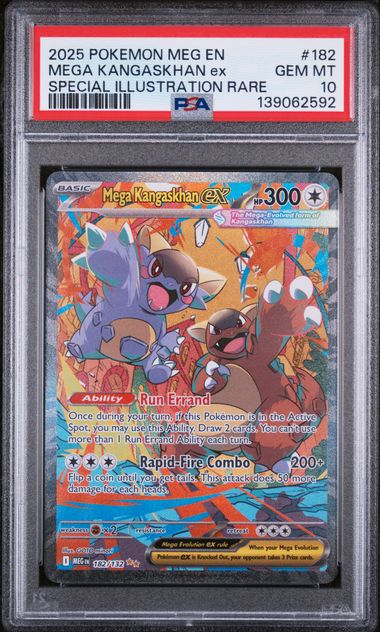 2025 English Pokemon Mega Kangaskhan ex 182/132 PSA 10