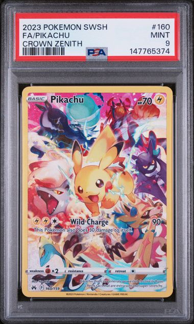 2023 English Pokemon Pikachu 160/159 PSA 9