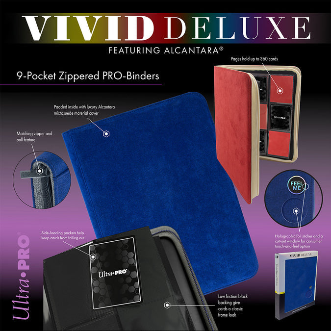 Ultra·Pro Vivid Deluxe 9-Pocket Zippered PRO-BINDER®