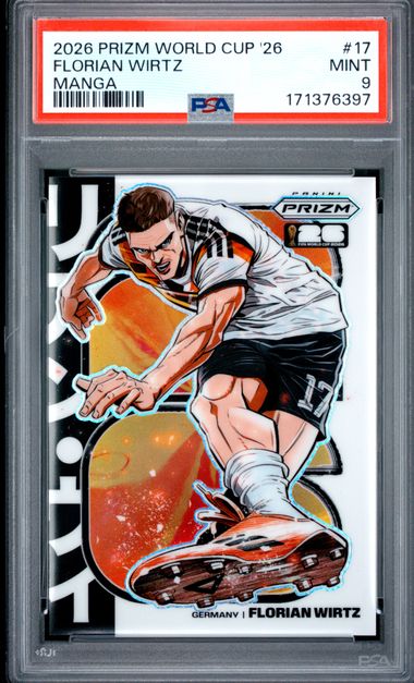 2026 English Panini FLorian Wirtz PSA 9