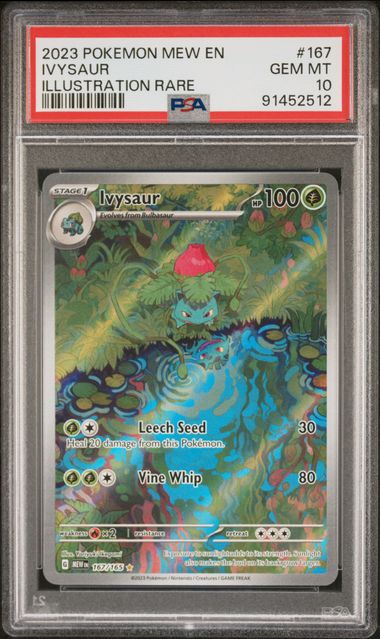 2023 English Pokemon Ivysaur 167/165 PSA 10