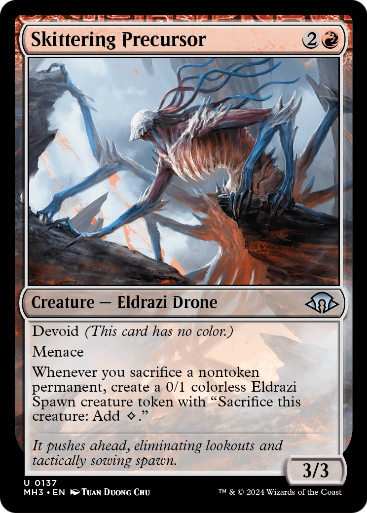Skittering Precursor (MH3-137) - Modern Horizons 3: (devoid) Foil