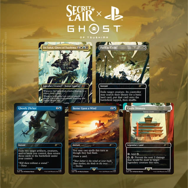 MTG Secret Lair PlayStation Super Drop Ghosts of Tsushima: Shadow Samurai Regular