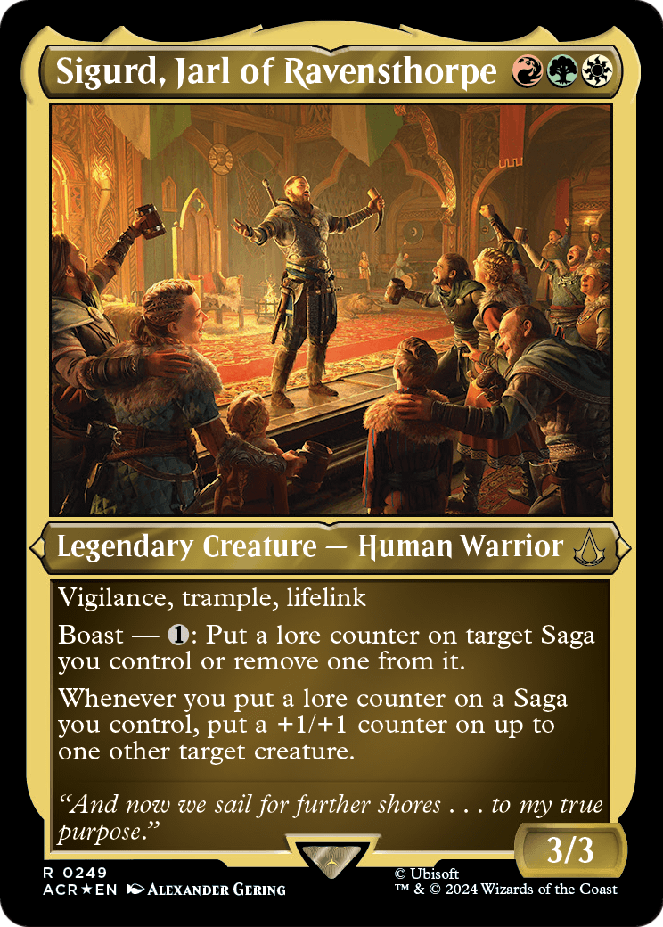 Sigurd, Jarl of Ravensthorpe (Foil Etched) (ACR-249) - Assassin's Creed Foil