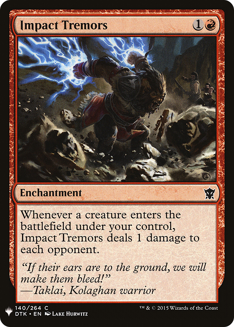 Impact Tremors (DTK) (LIST-140) - The List