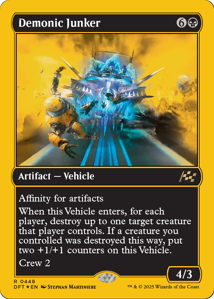 Demonic Junker (First-Place Foil) (DFT-448) - Aetherdrift Foil