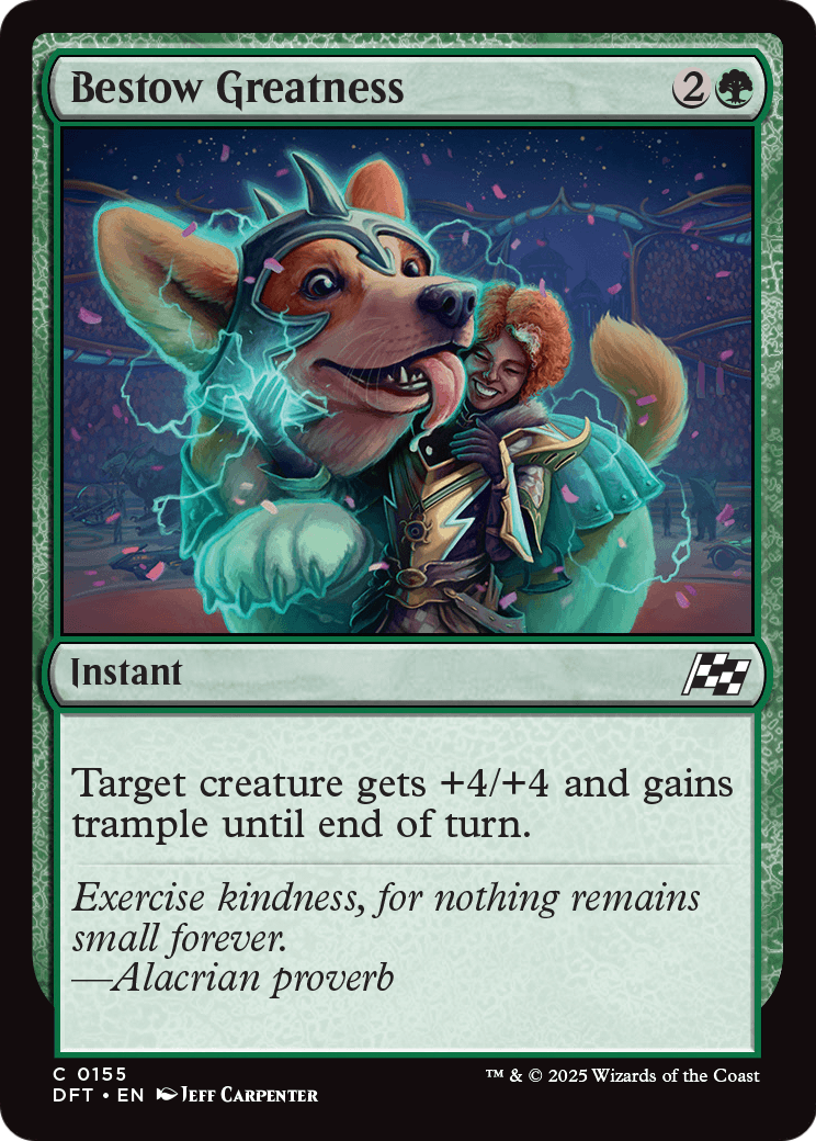 Bestow Greatness (DFT-155) - Aetherdrift