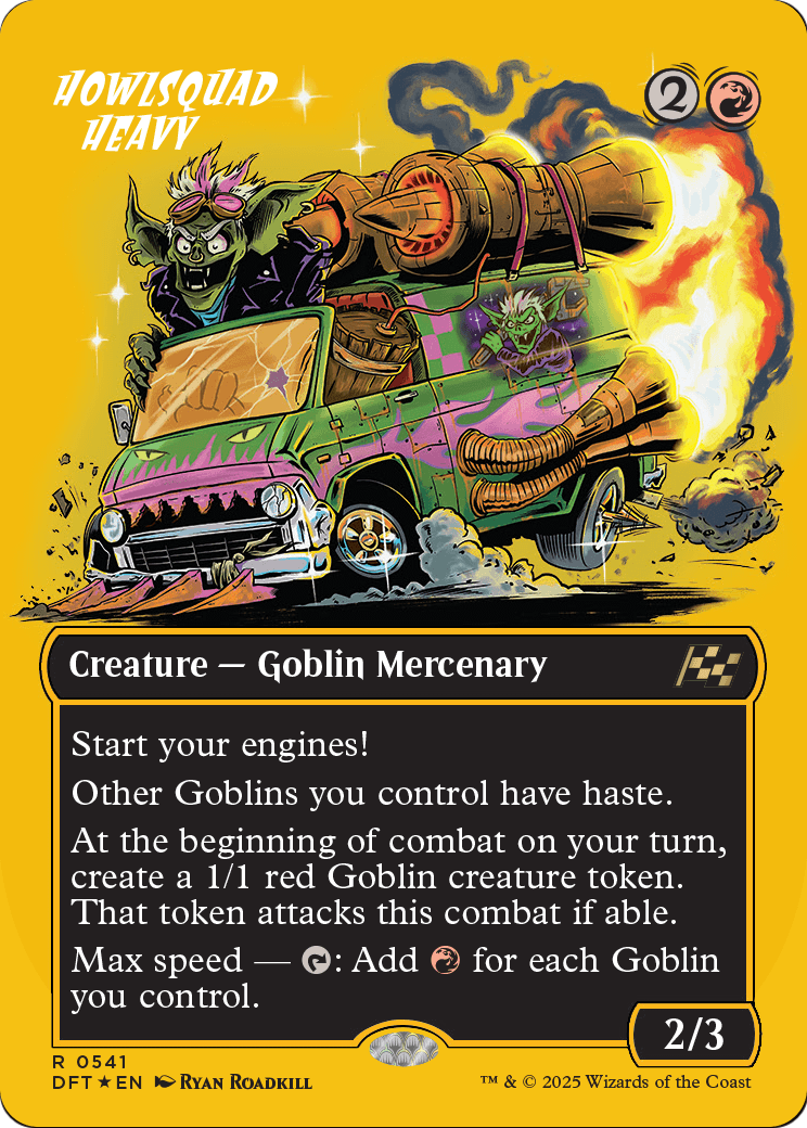 Howlsquad Heavy (Borderless) (First-Place Foil) (DFT-541) - Aetherdrift (Borderless) Foil