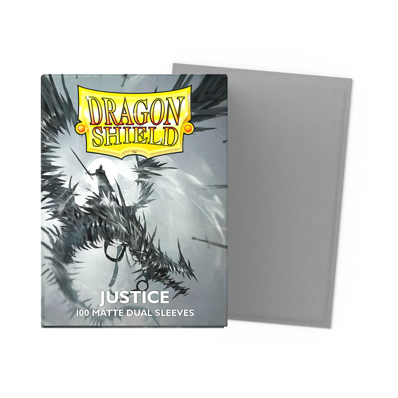 Dragon Shield Matte Dual Sleeves - Standard Size - 100ct - Justice (Silver)