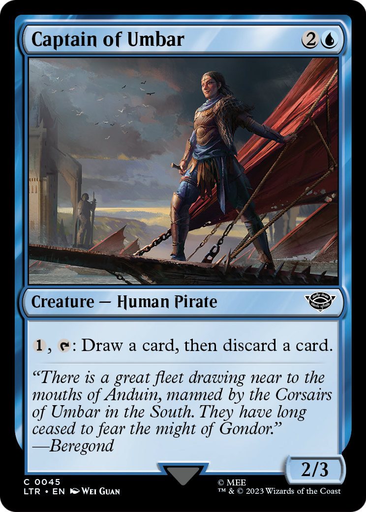Captain of Umbar (LTR-045) - The Lord of the Rings: Tales of Middle-earth Foil