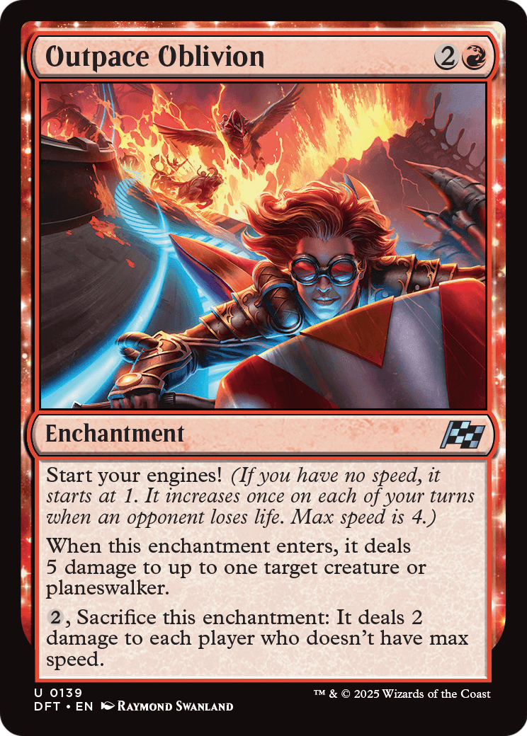 Outpace Oblivion (DFT-139) - Aetherdrift: (enchantment)
