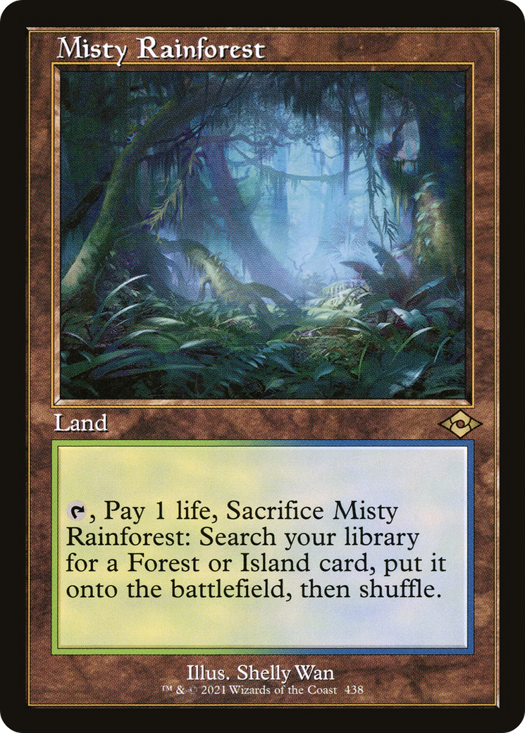Misty Rainforest (Retro Frame) (Foil Etched) (MH2-438) - Modern Horizons 2 Foil