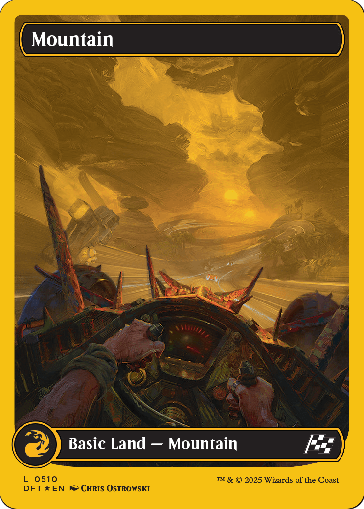 Mountain (0510) (First-Place Foil) (DFT-510) - Aetherdrift Foil