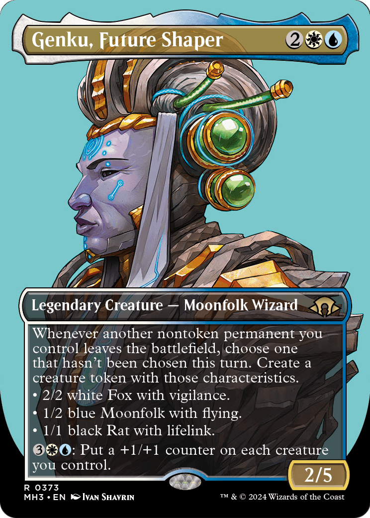 Genku, Future Shaper (Borderless) (MH3-373) - Modern Horizons 3 (Borderless) Foil